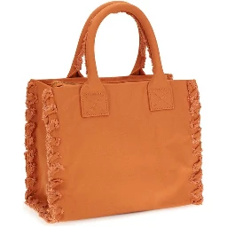Orange Cotton Shoulder Bag