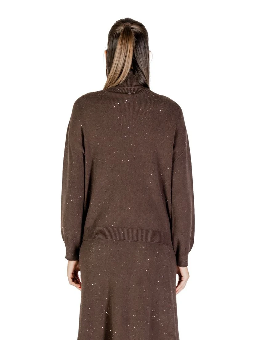 Brown Viscose Sweatshirt