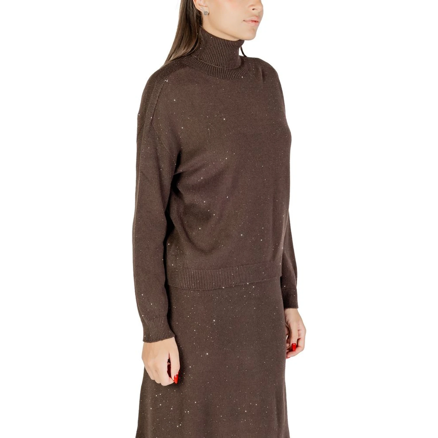 Brown Viscose Sweatshirt