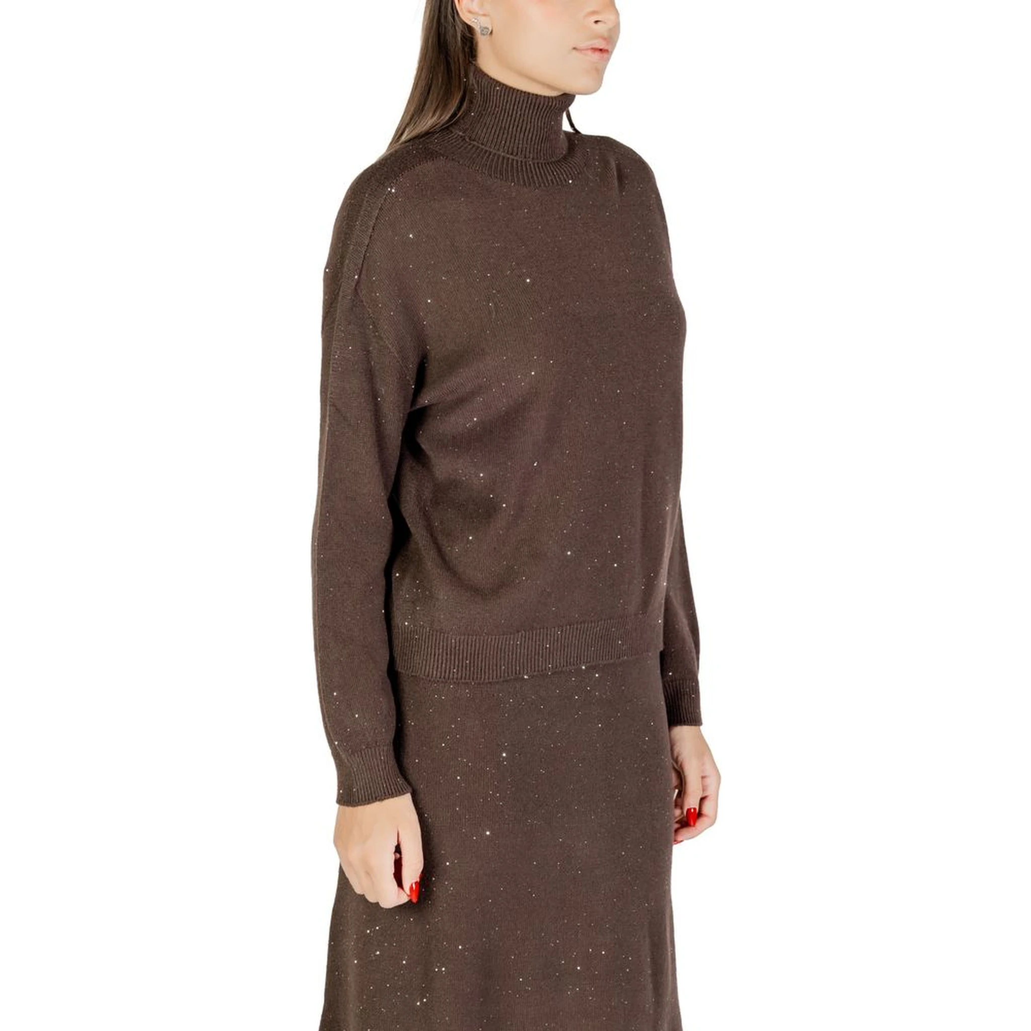 Brown Viscose Sweatshirt