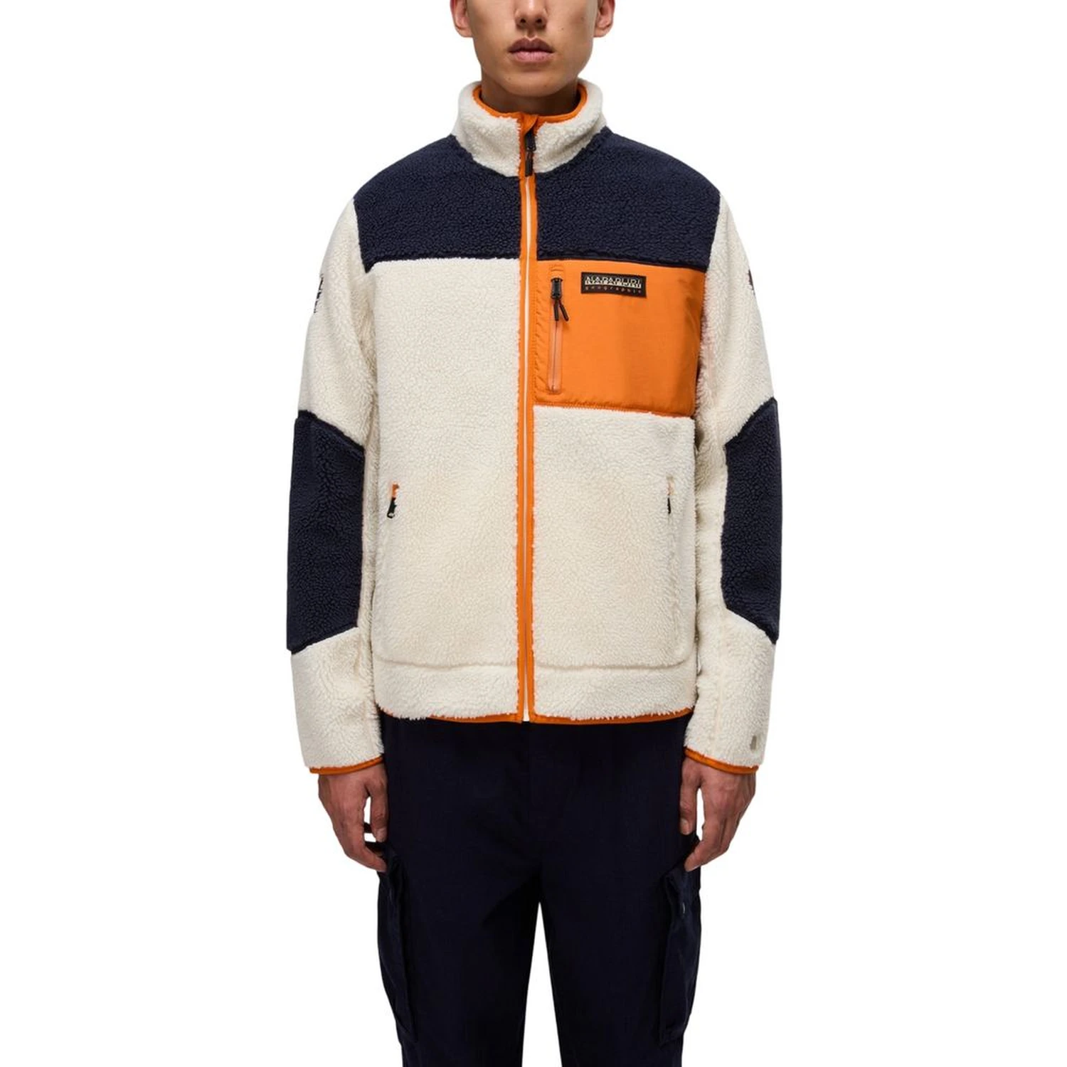 Orange Polyester Sweatshirt
