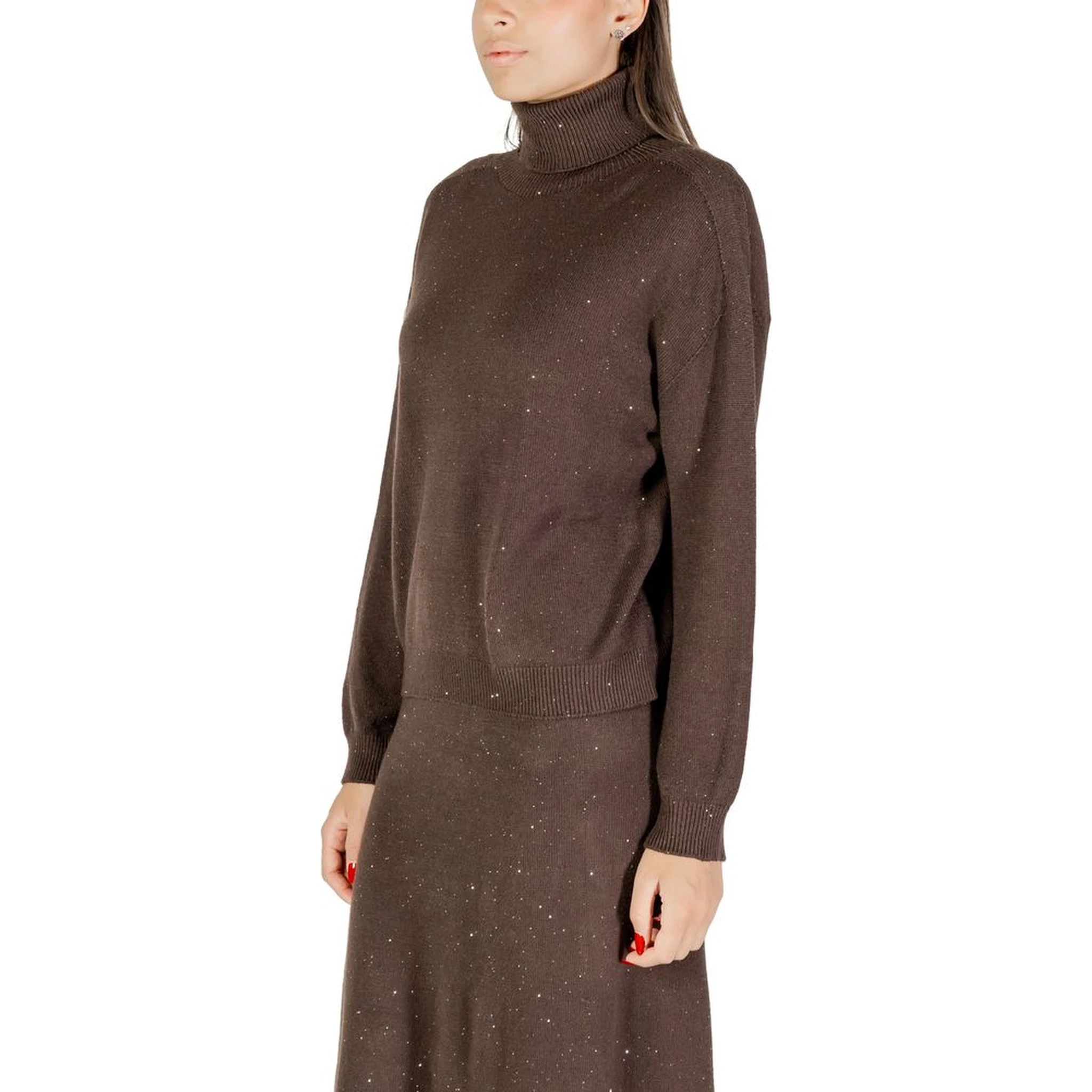Brown Viscose Sweatshirt