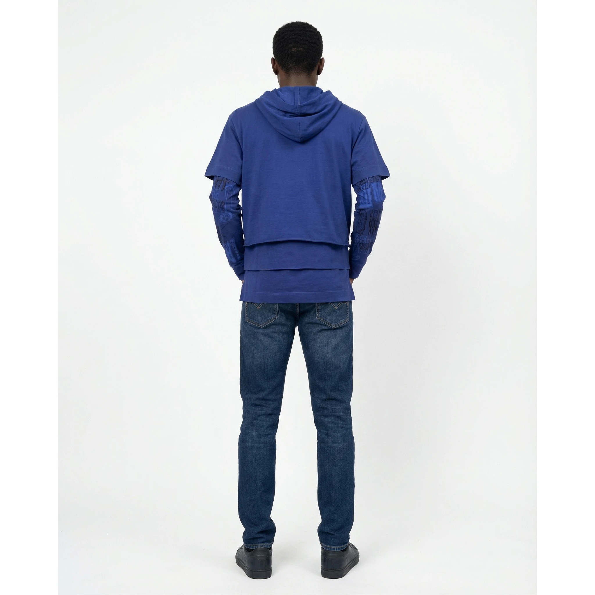 تيشيرت قطني أزرق