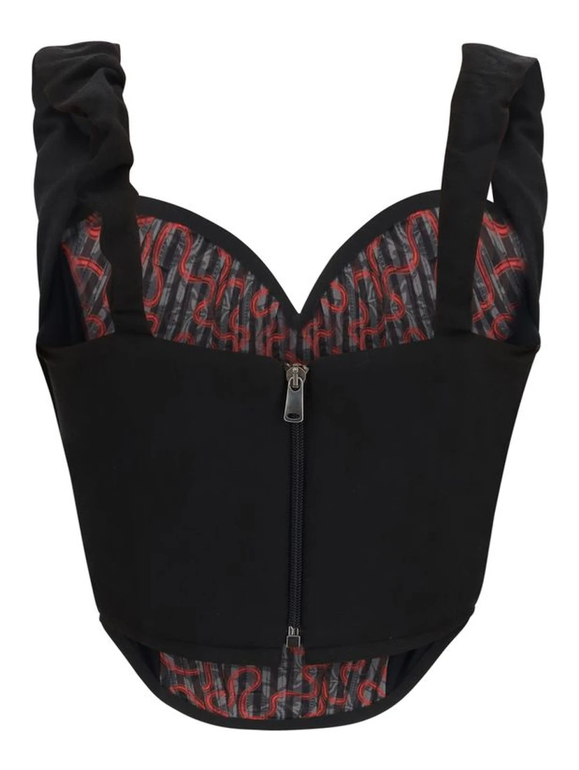 Black Polyester Blouse