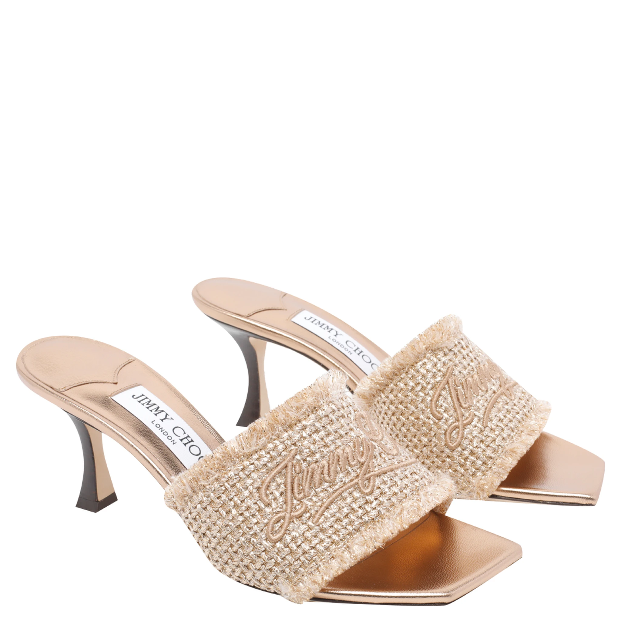 حذاء جيمي تشو بكعب بيج