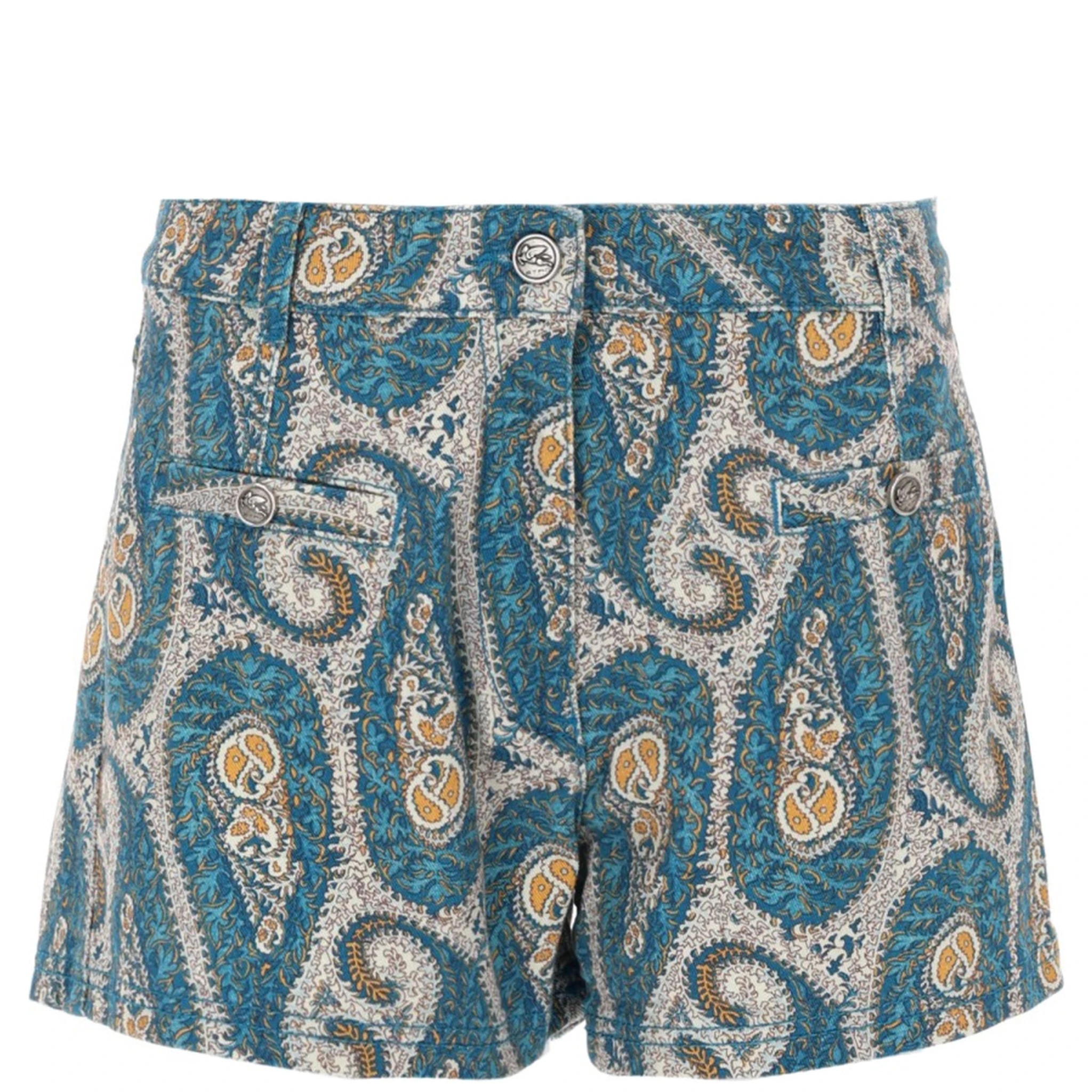 SHORTS CON STAMPA PAISLEY