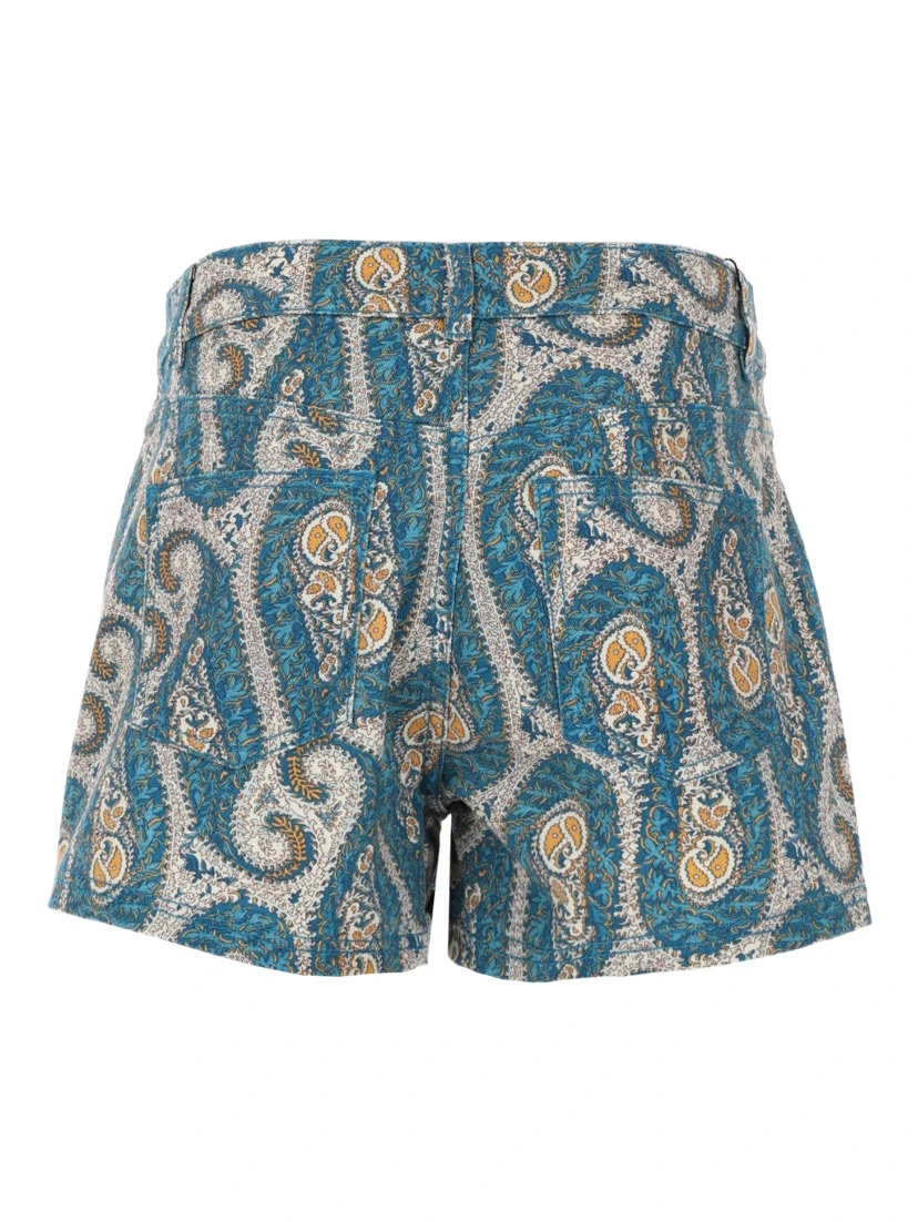 SHORTS CON STAMPA PAISLEY