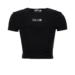 T-SHIRT CROP CON LOGO