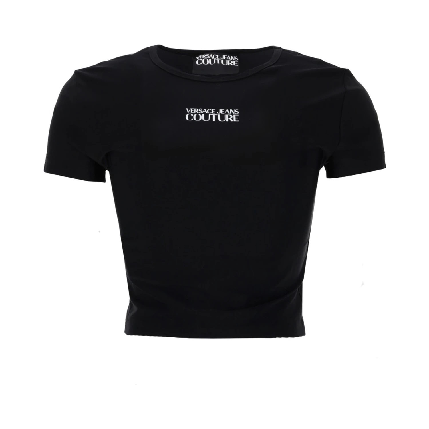 T-SHIRT CROP CON LOGO