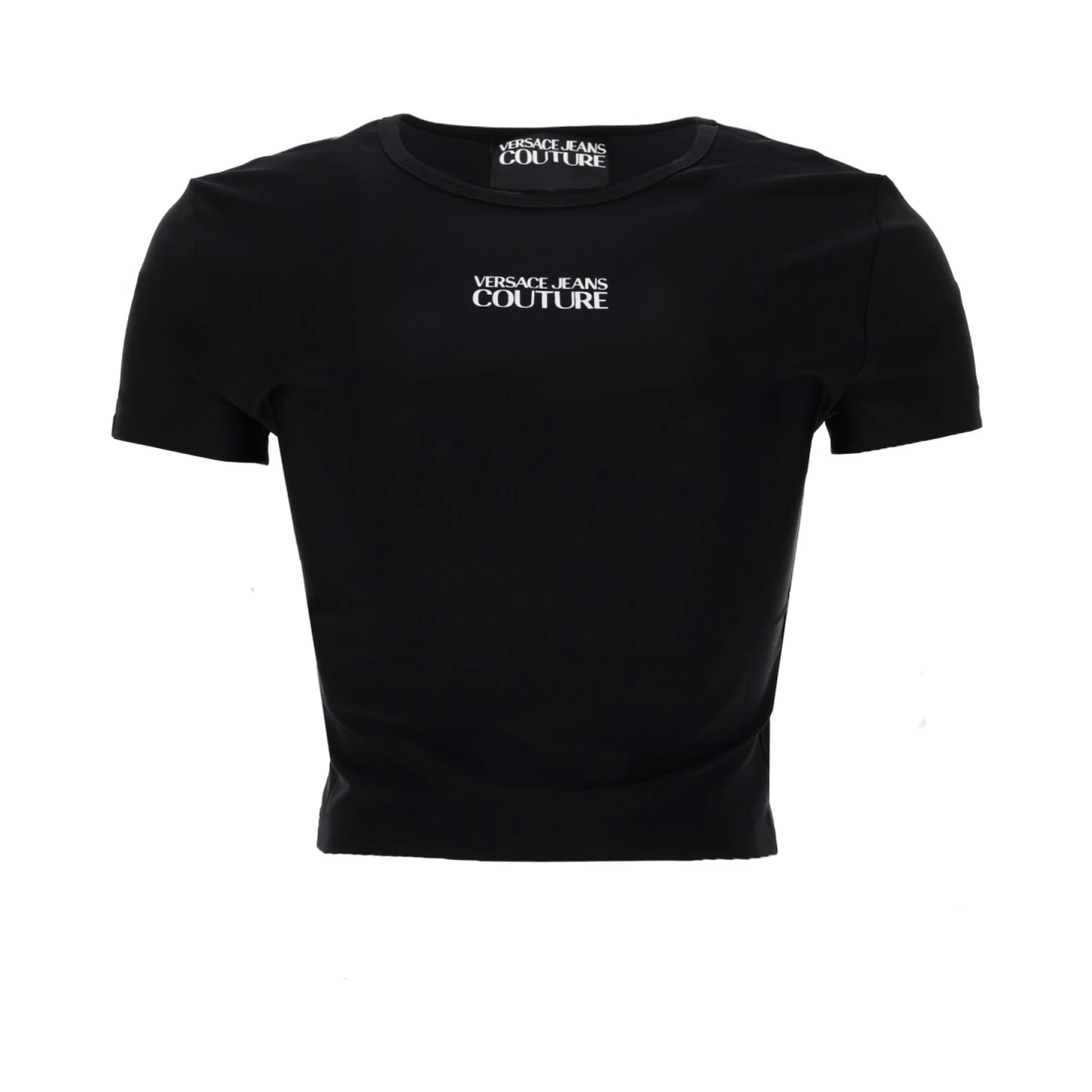 T-SHIRT CROP CON LOGO