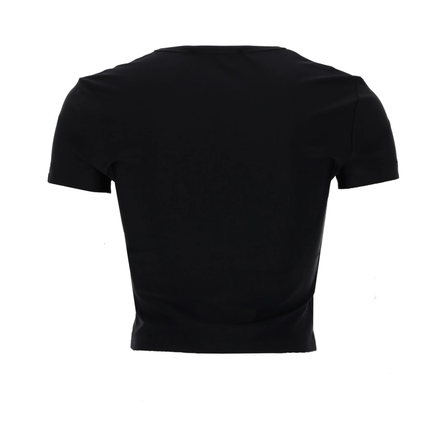 T-SHIRT CROP CON LOGO