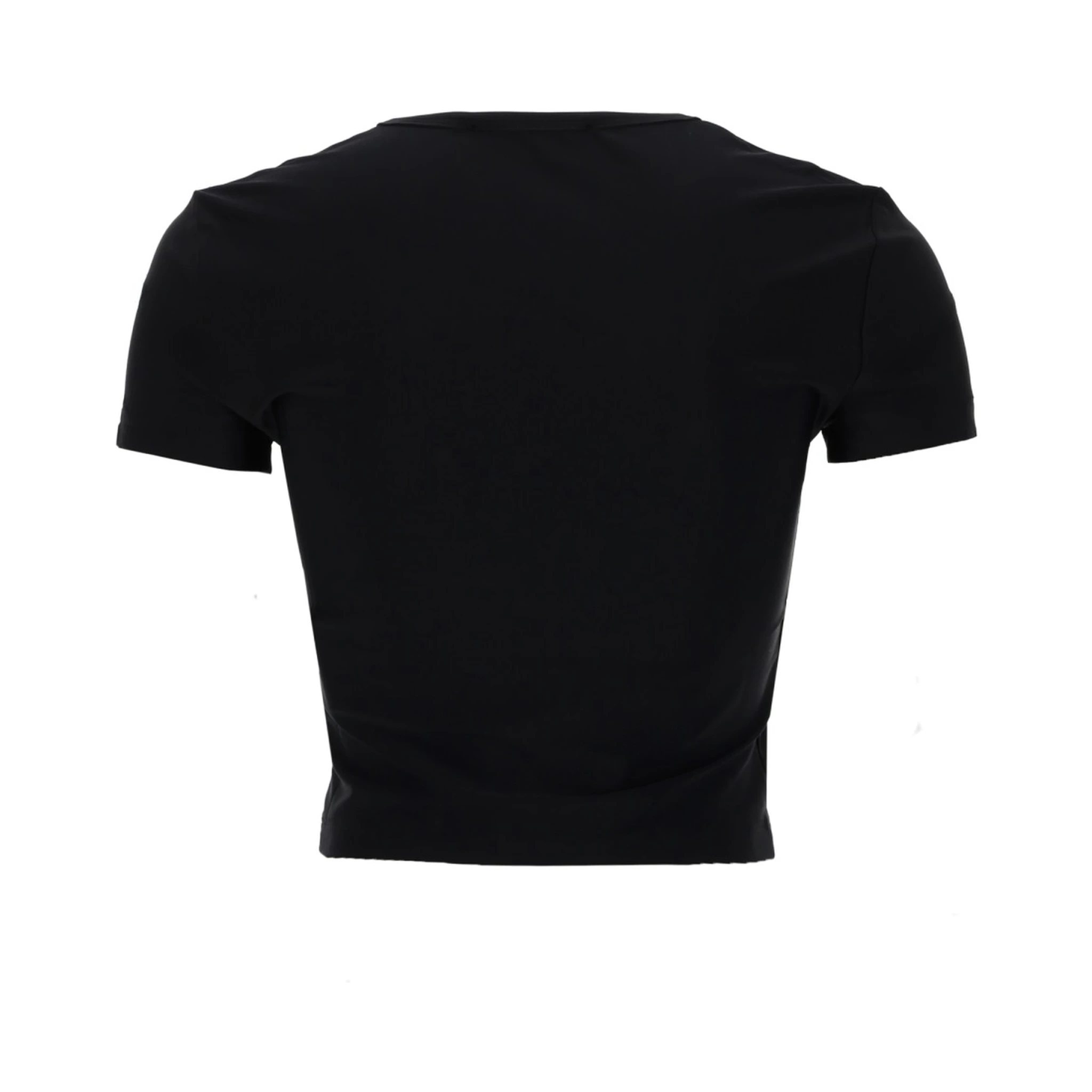 T-SHIRT CROP CON LOGO