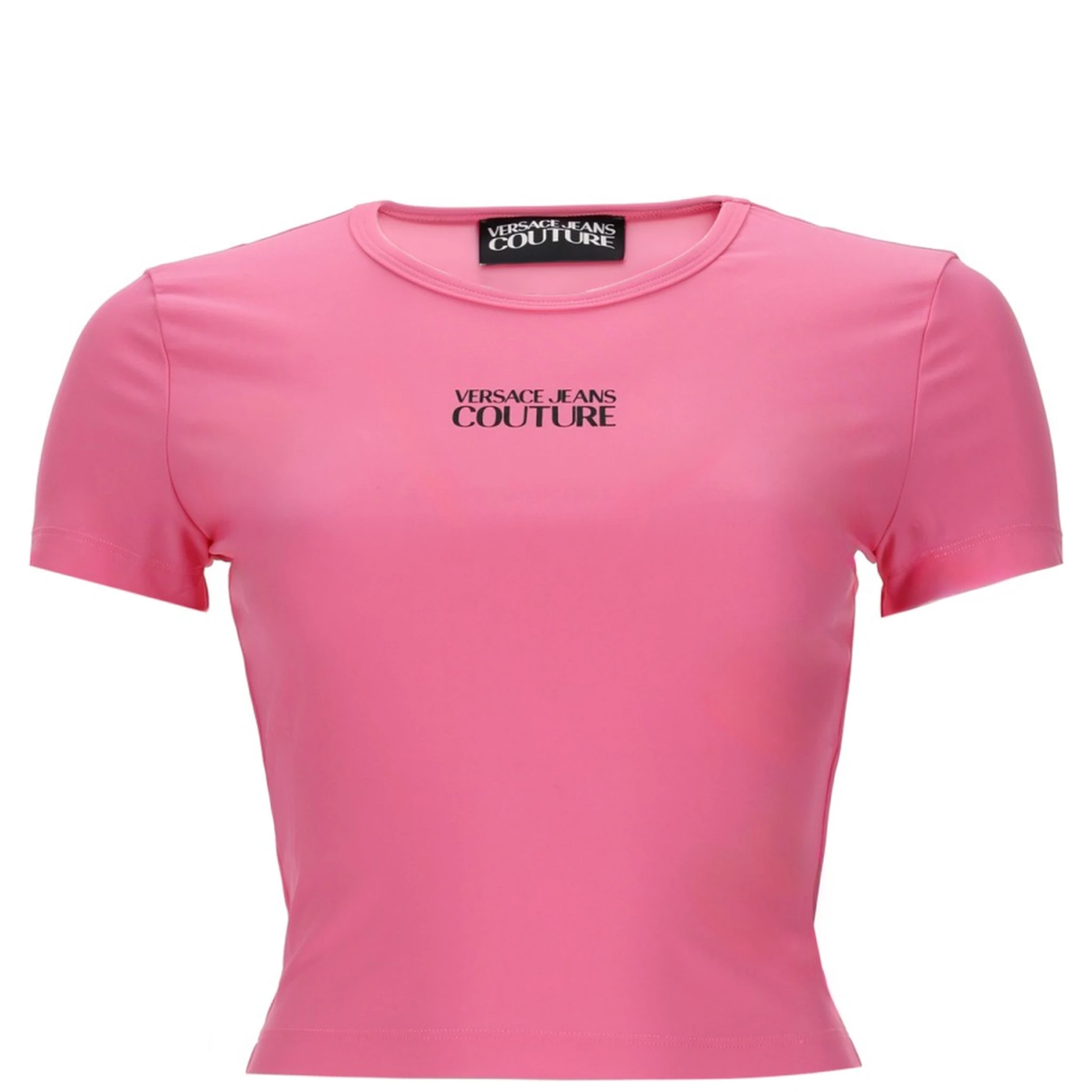 T-SHIRT CROP CON LOGO