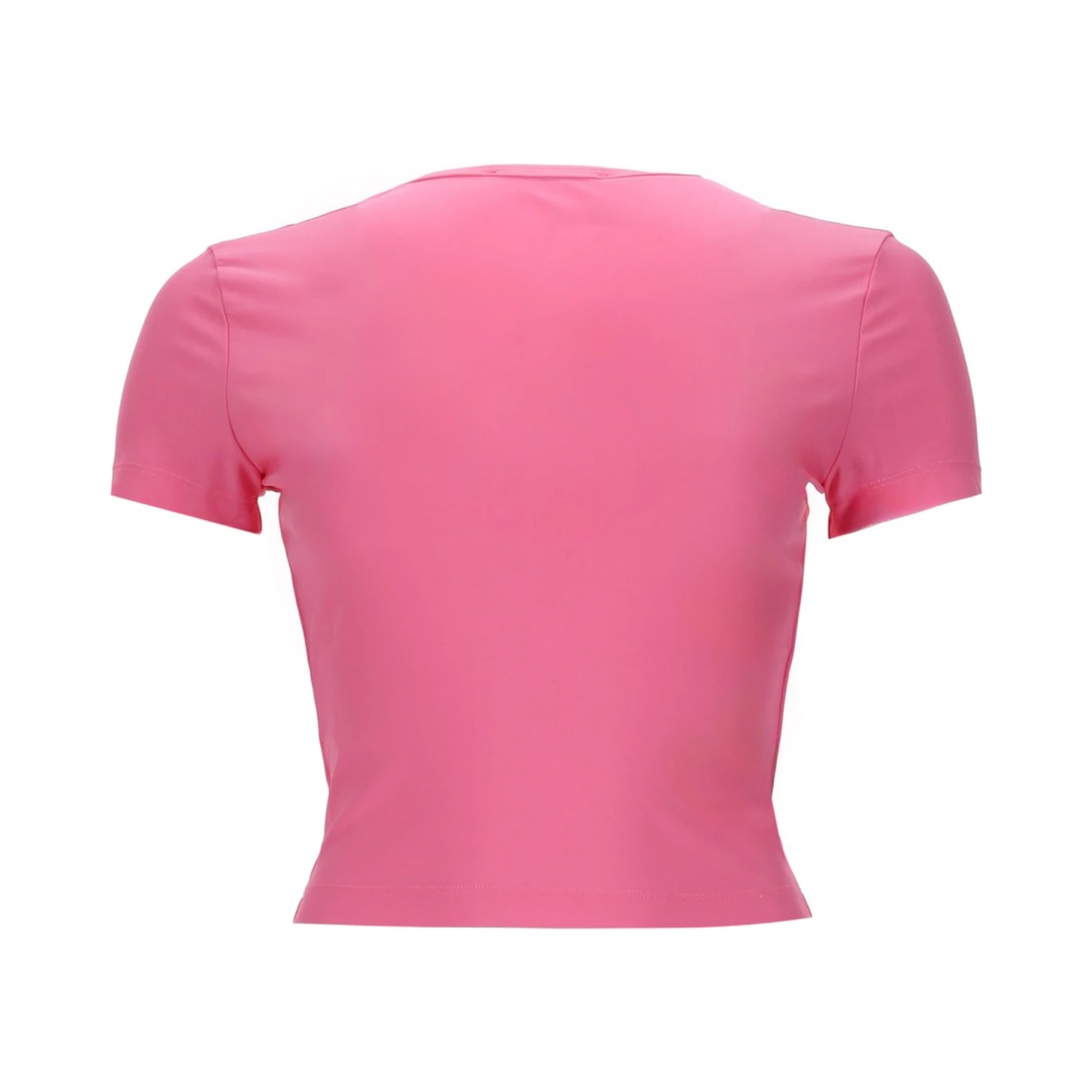 T-SHIRT CROP CON LOGO