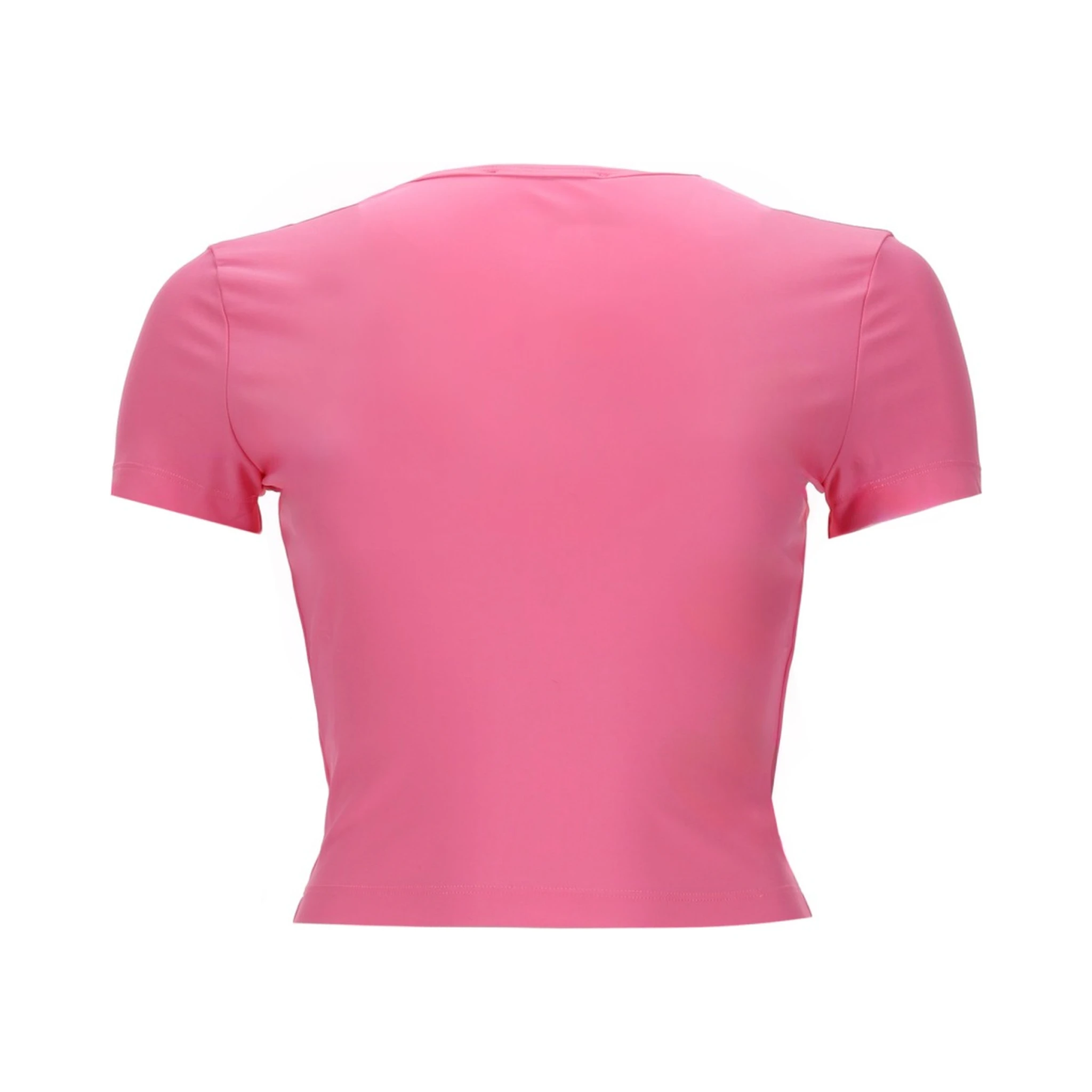 T-SHIRT CROP CON LOGO