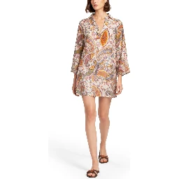 MINI DRESS WITH "PAISLEY" PRINT