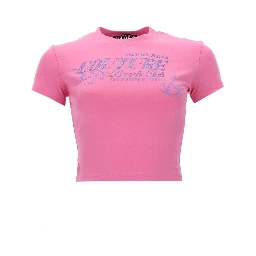 T-SHIRT CON LOGO GLITTERATO