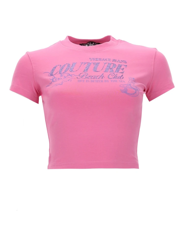 T-SHIRT CON LOGO GLITTERATO