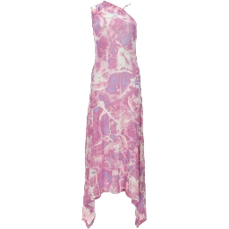 ABITO LUNGO SMANICATO CON STAMPA