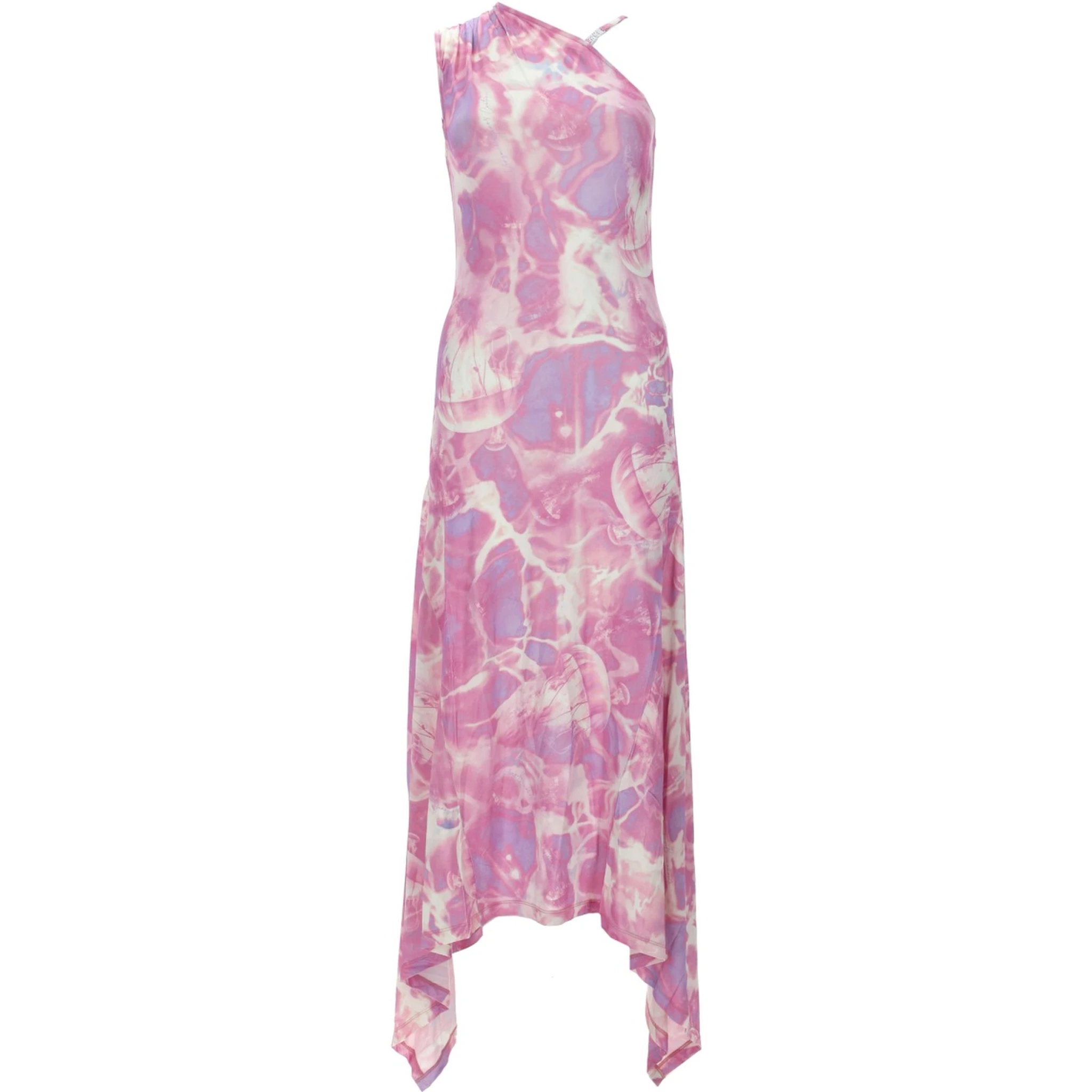 ABITO LUNGO SMANICATO CON STAMPA