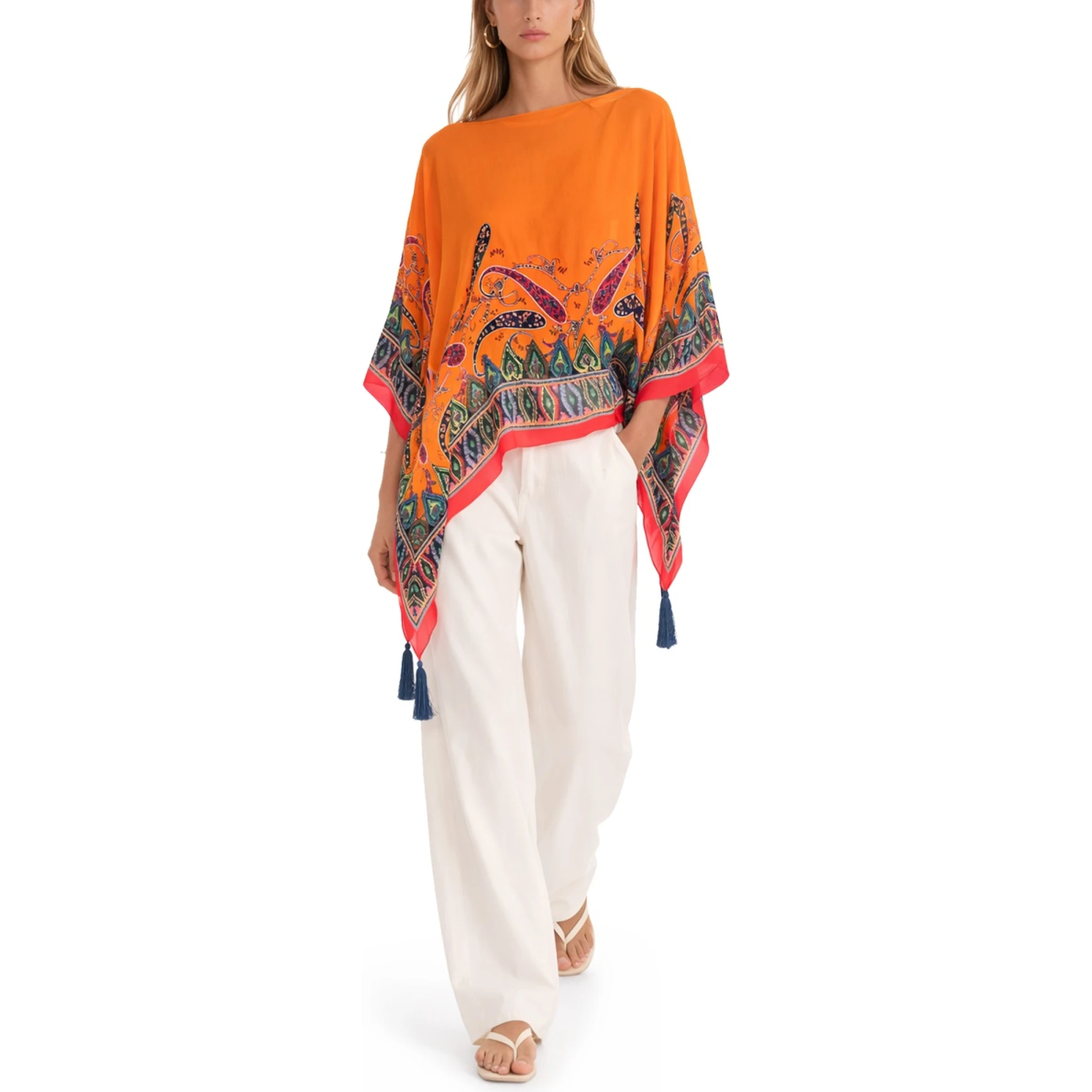 CAPE WITH PAISLEY PATTERN