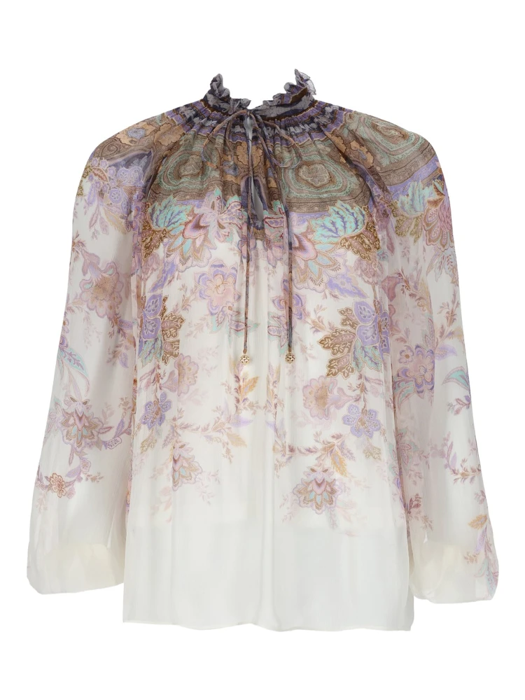 BLUSA "LUNA" CON MANICHE A SBUFFO