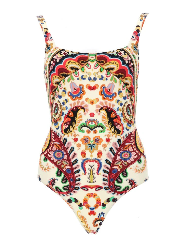 COSTUME INTERO CON MOTIVO PAISLEY FLOREALE