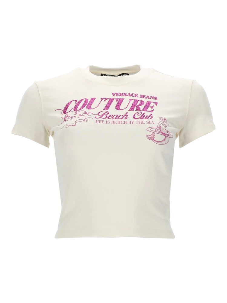 T-SHIRT CON LOGO GLITTERATO