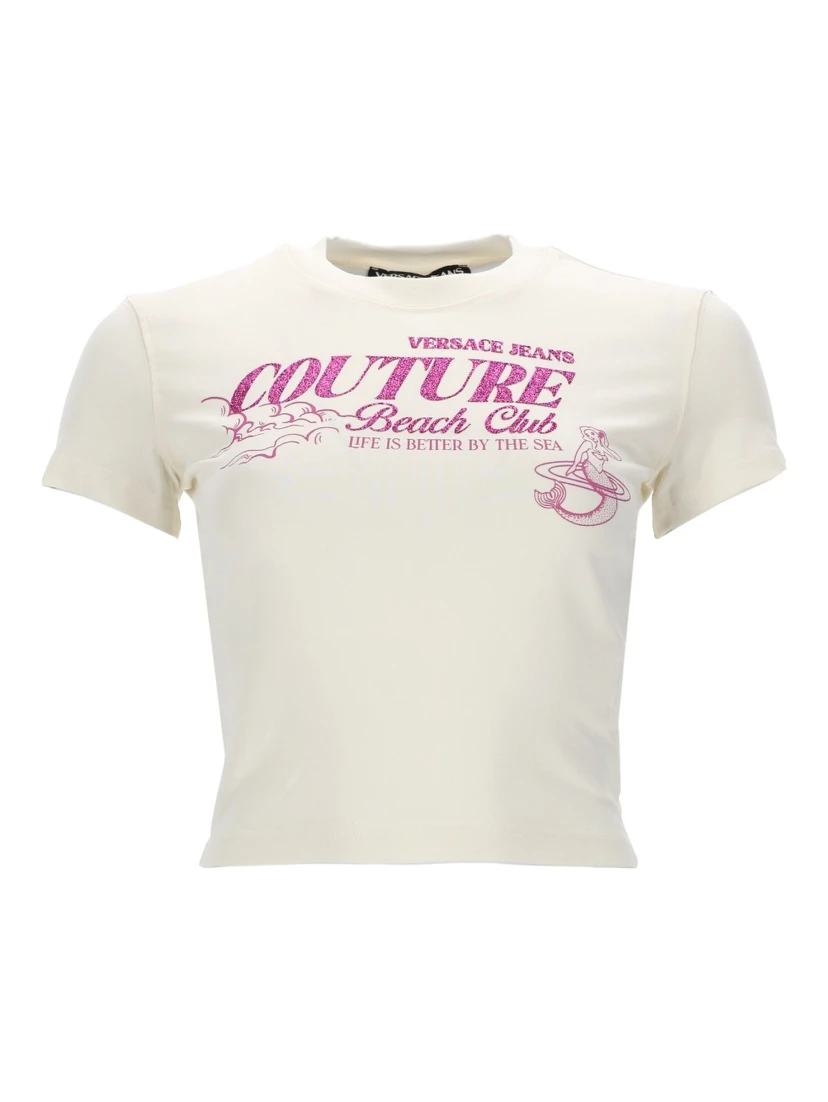 T-SHIRT CON LOGO GLITTERATO