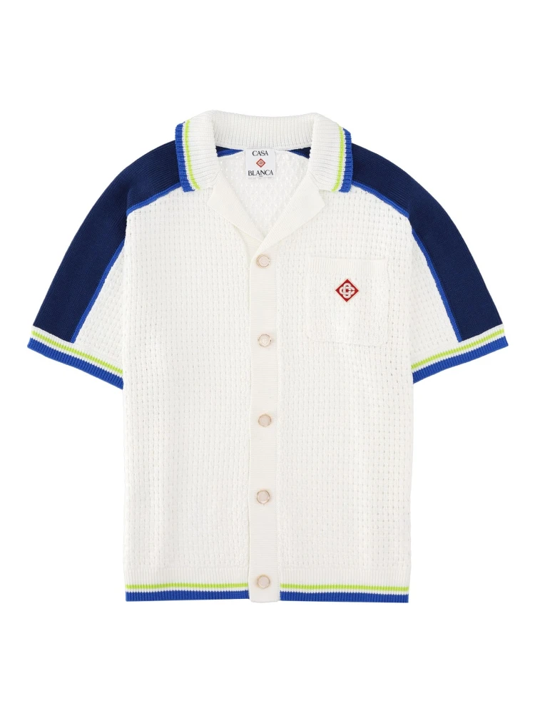 CAMICIA IN CROCHET CON LOGO