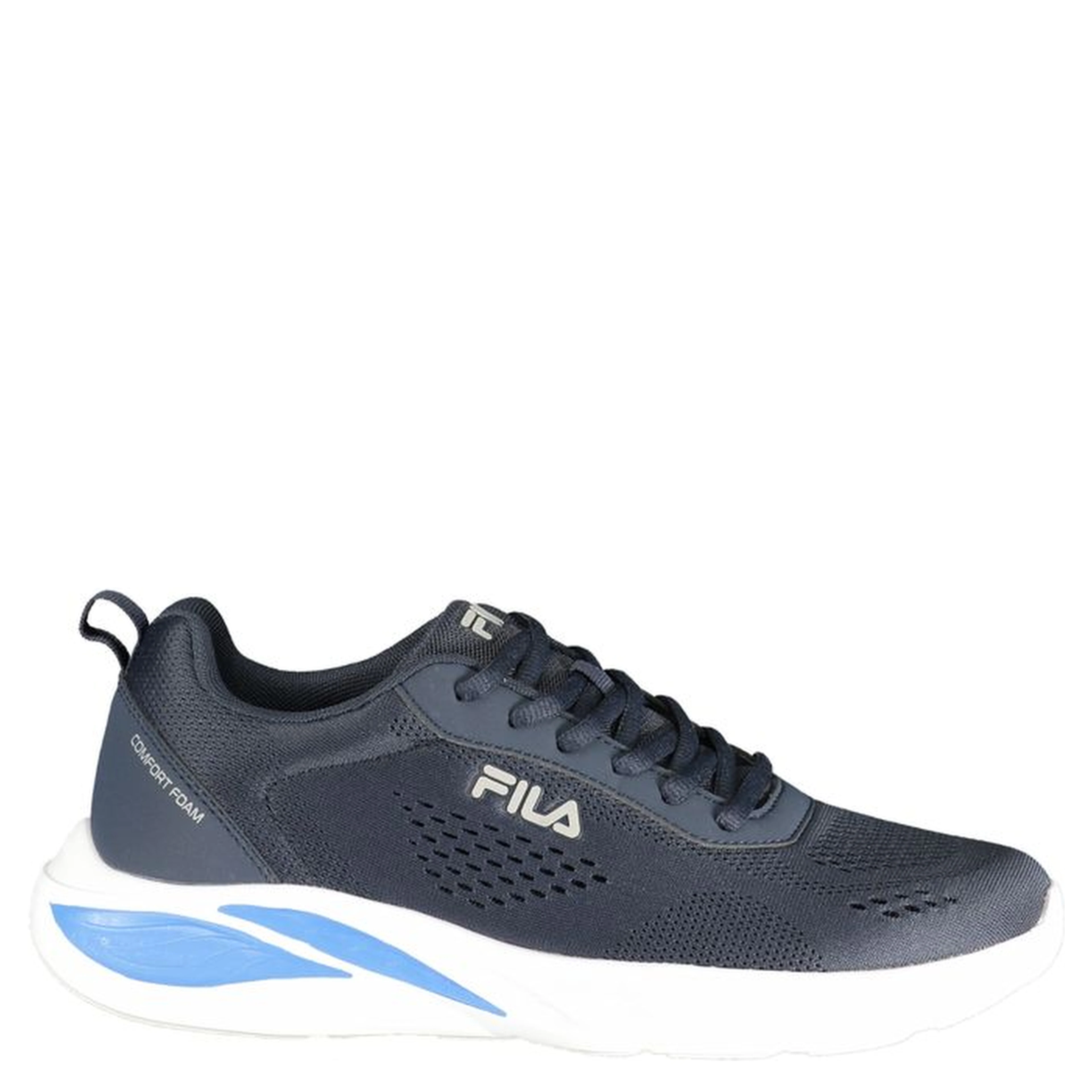 Blue Polyester Athletic Sneakers