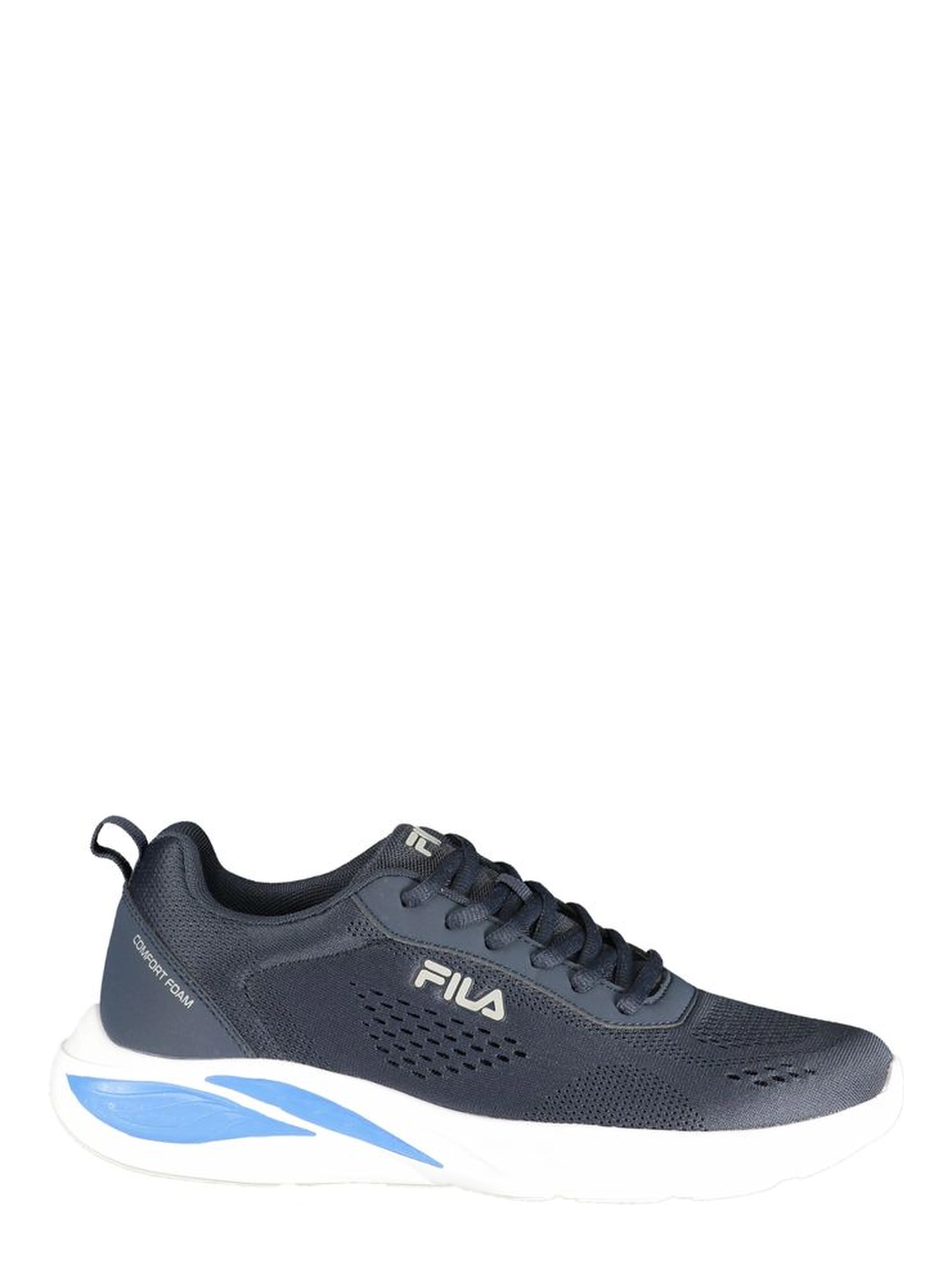 Blue Polyester Athletic Sneakers