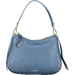 Blue Leather Handbag
