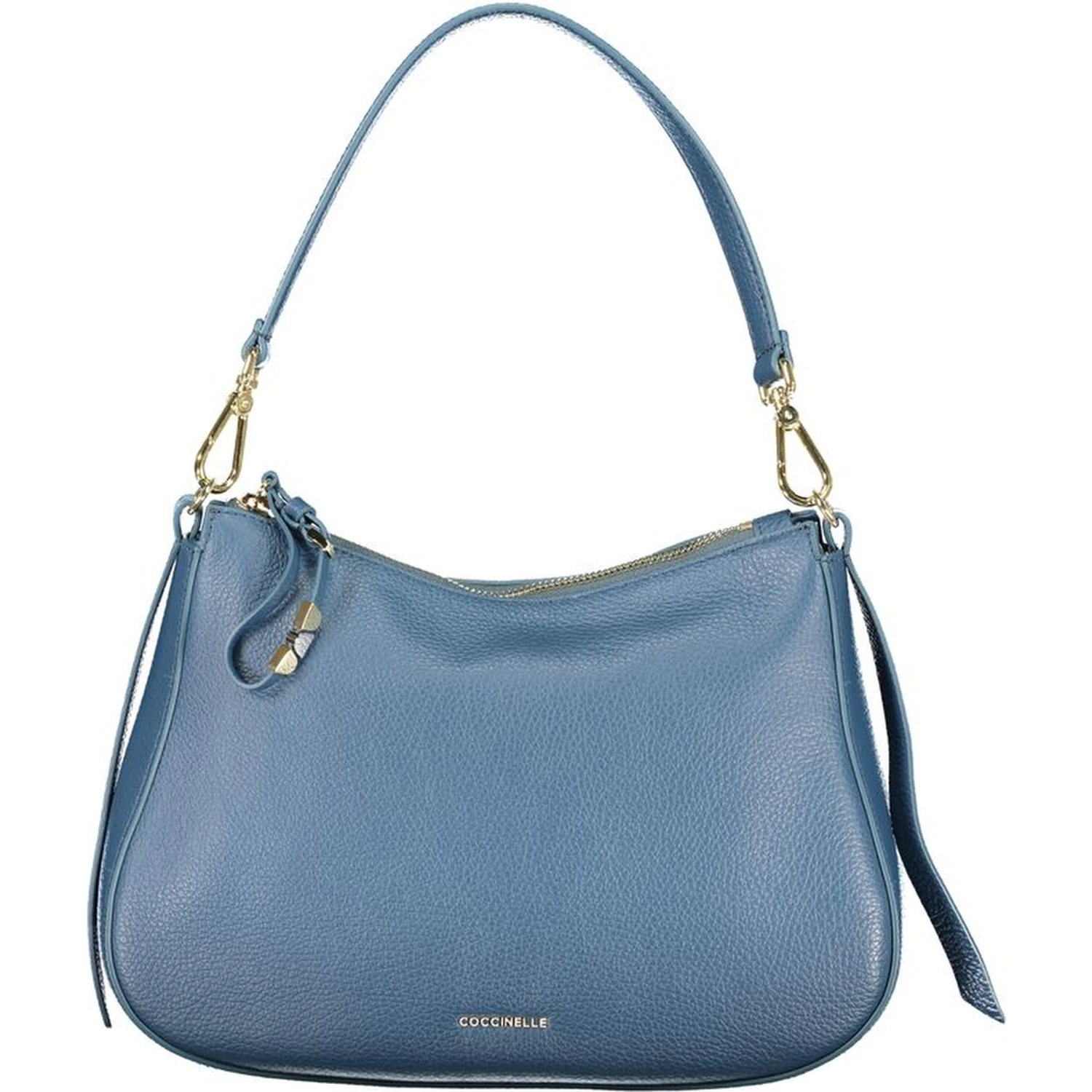 Blue Leather Handbag