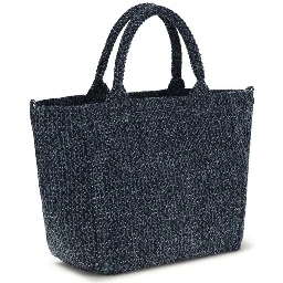 Blue Cotton Shoulder Bag