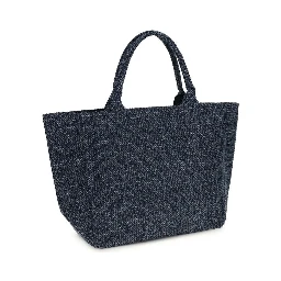 Blue Cotton Shoulder Bag
