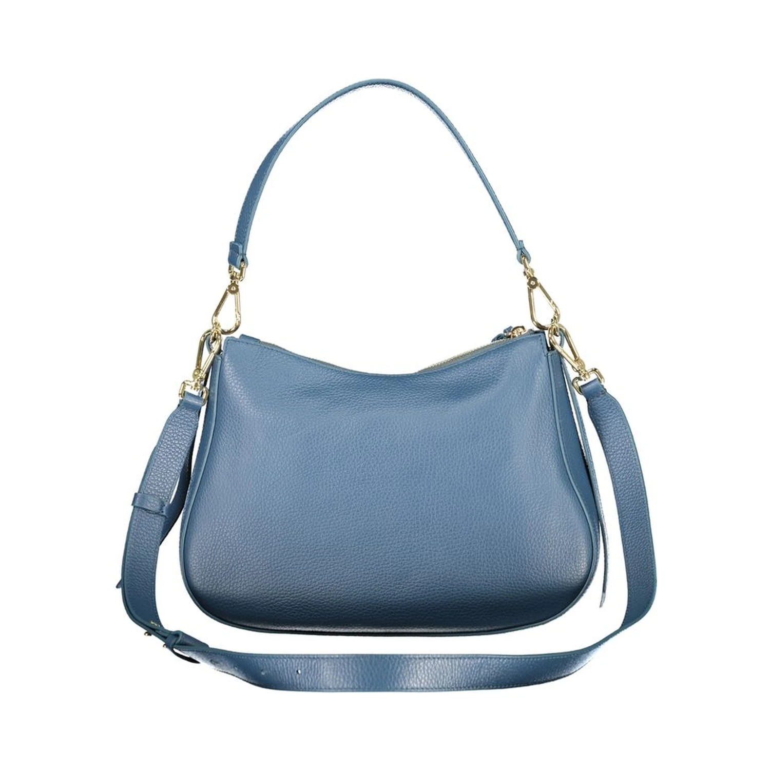 Blue Leather Handbag