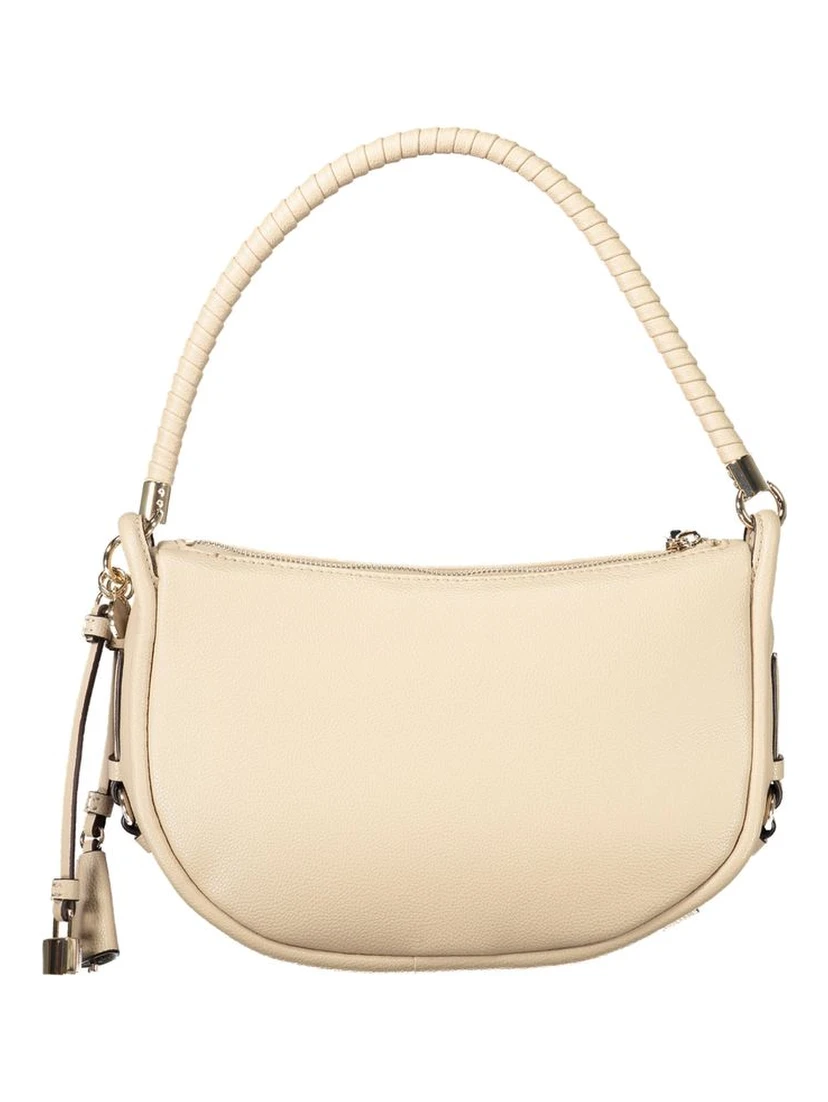 Beige Polyethylene Handbag