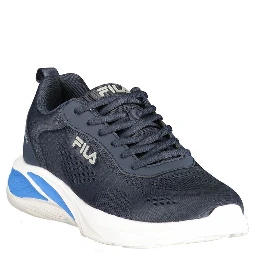 Blue Polyester Athletic Sneakers