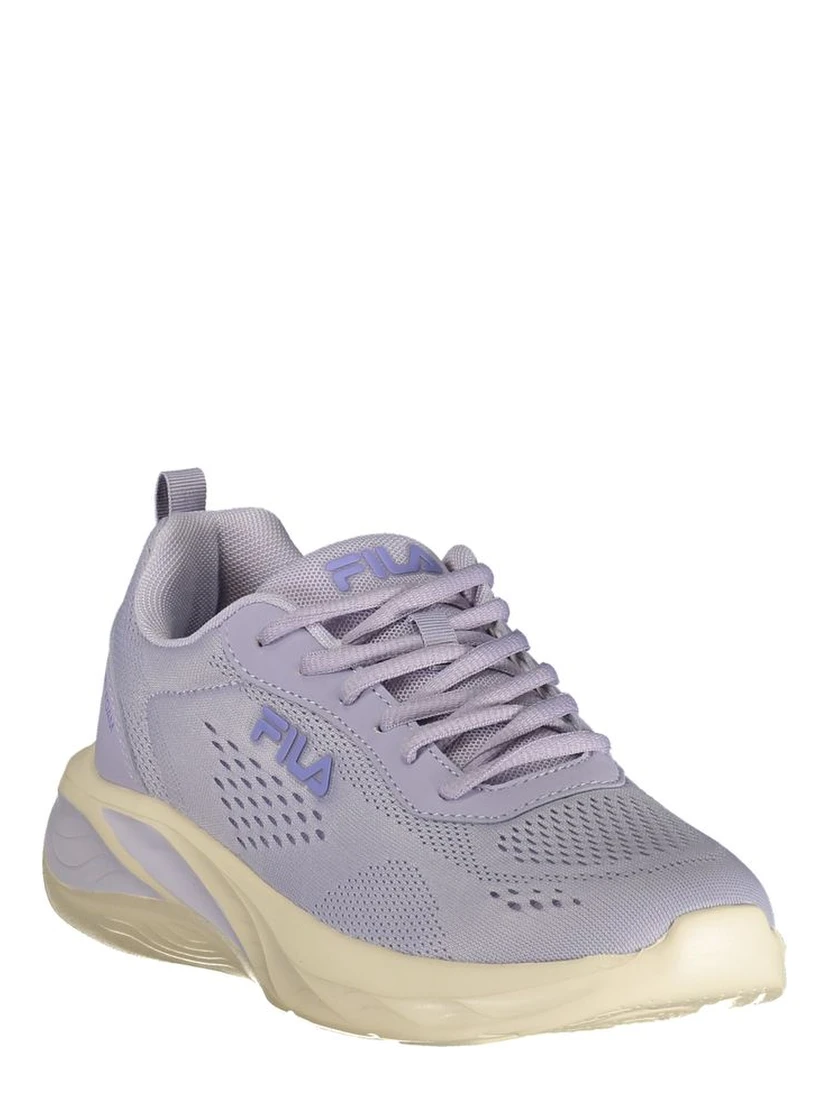 Purple Polyester Athletic Sneakers