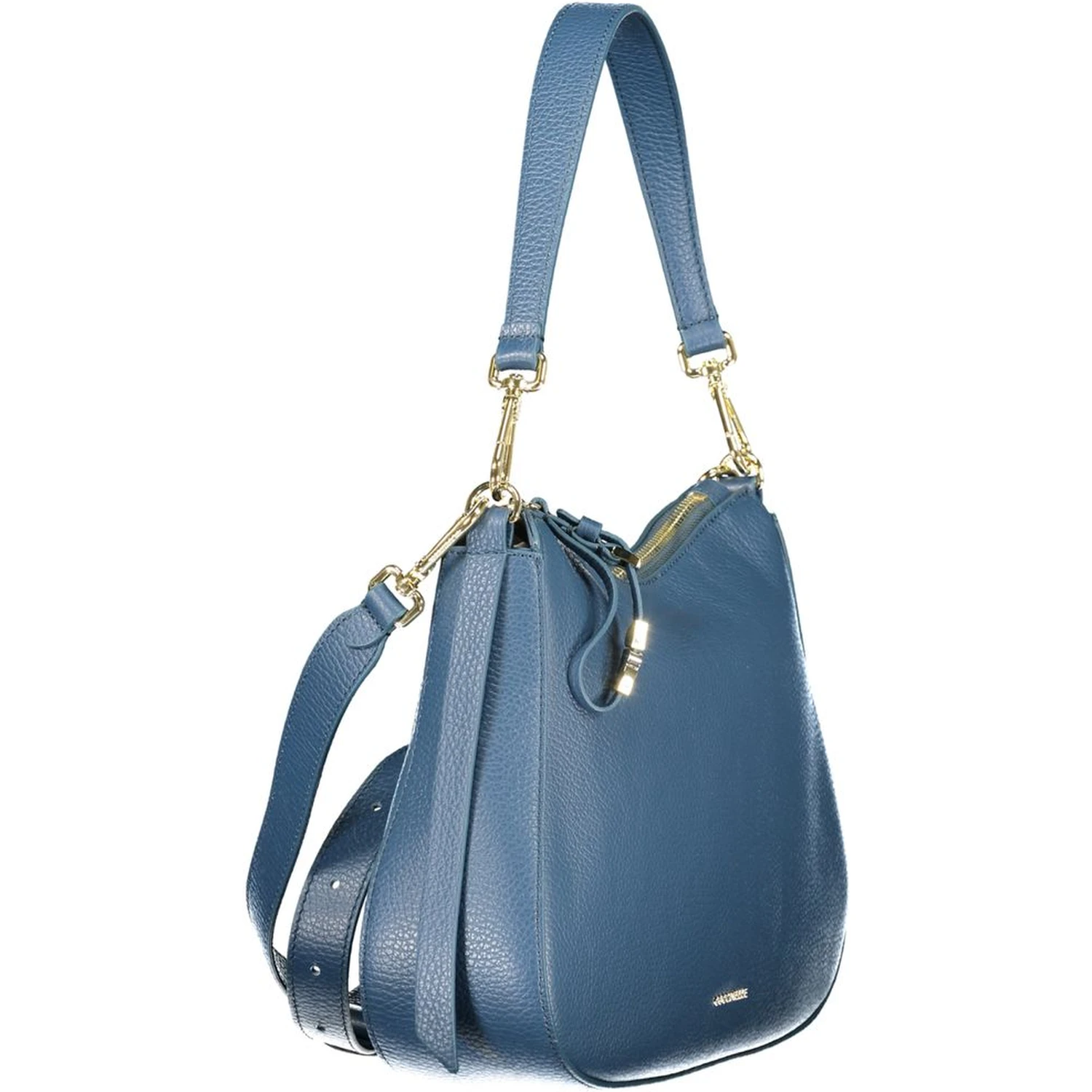 Blue Leather Handbag