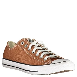 Brown Polyester Athletic Sneakers
