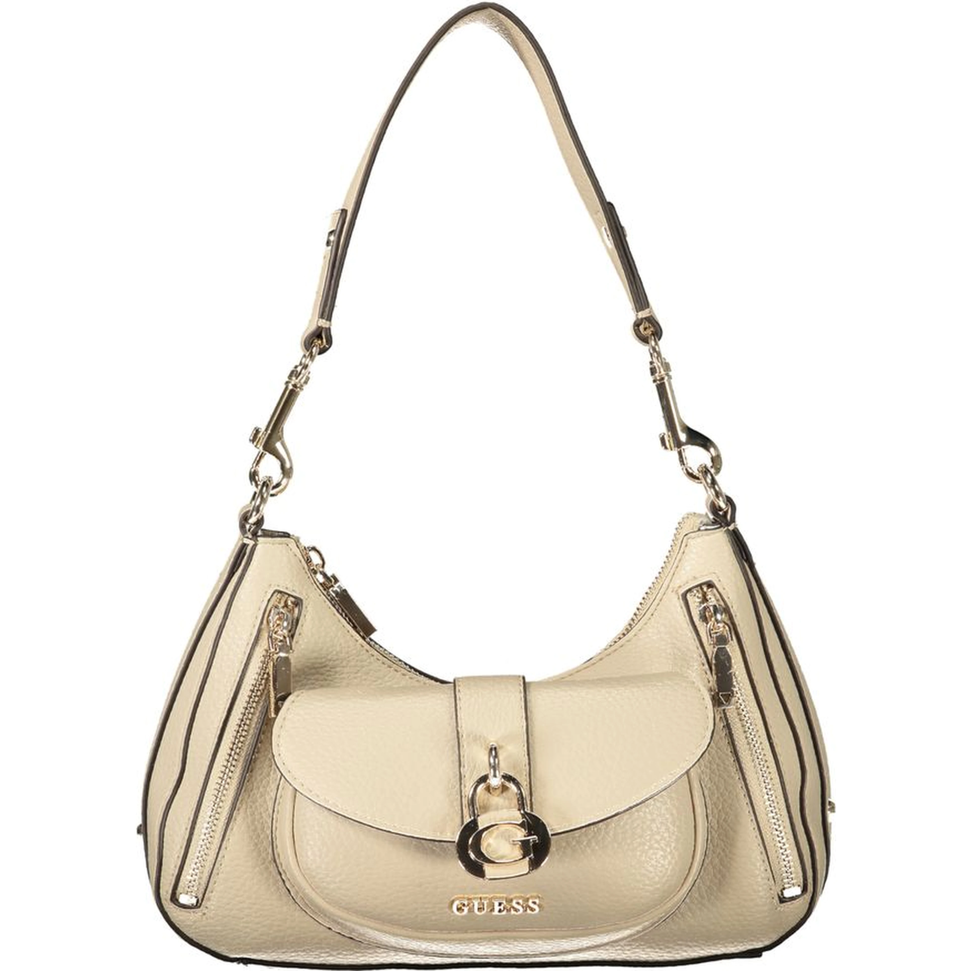 Beige Polyethylene Handbag