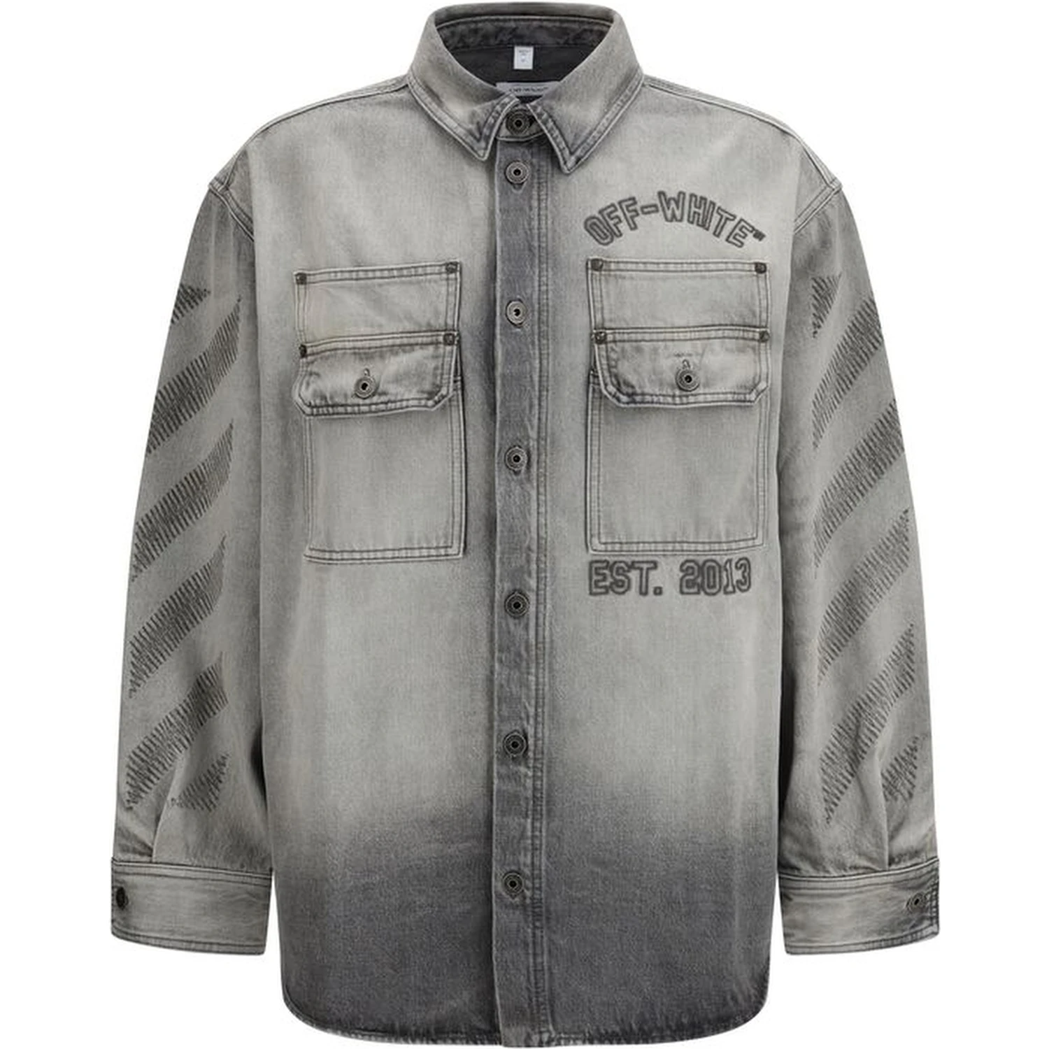 Gray Denim Shirt