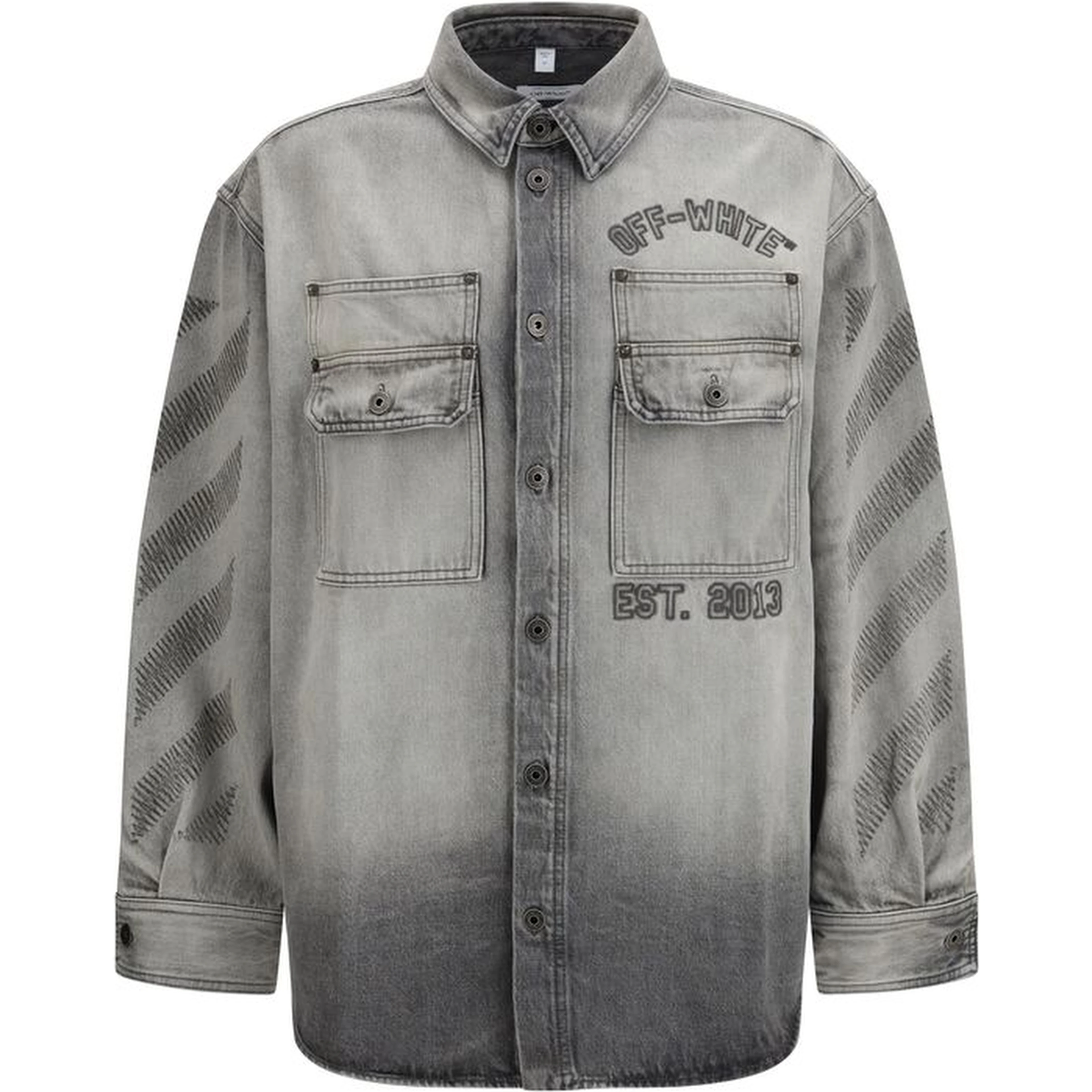 Gray Denim Shirt