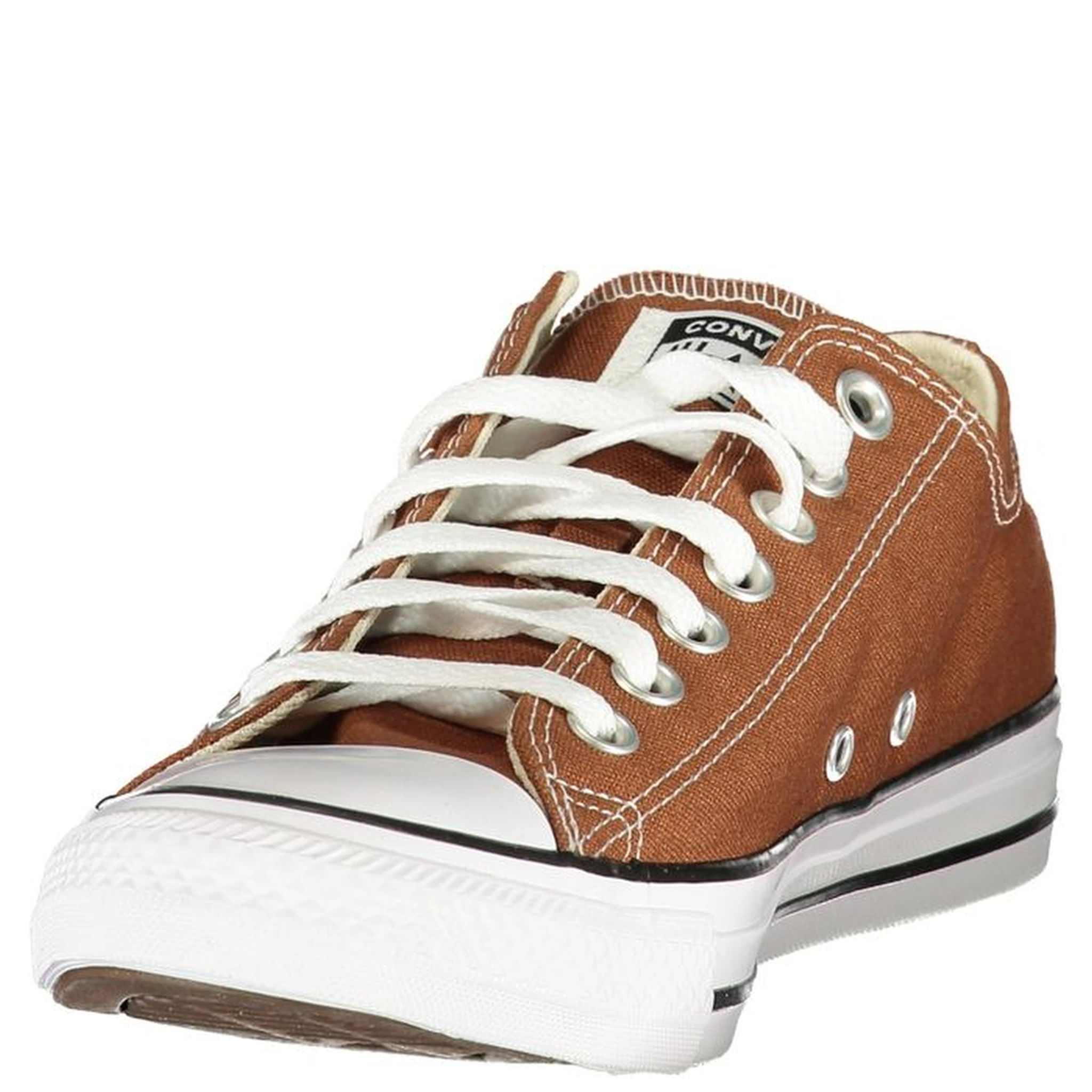 Brown Polyester Athletic Sneakers
