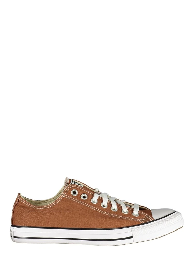 Brown Polyester Low Top Sneakers