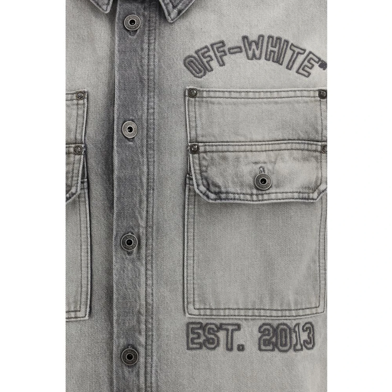 Gray Denim Shirt