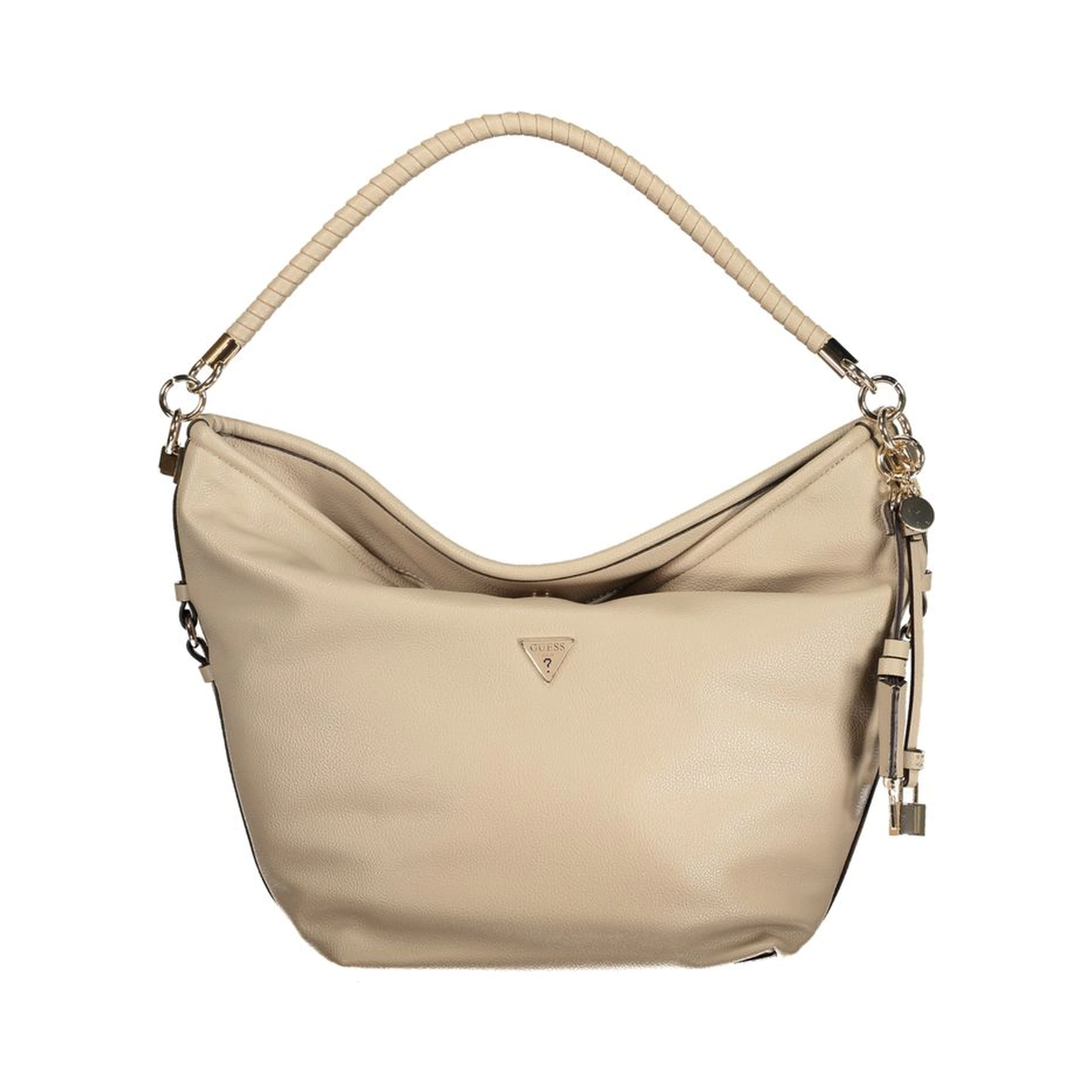Beige Polyethylene Handbag