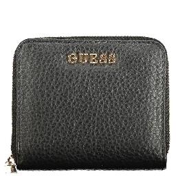 Black Polyurethane Women Wallet